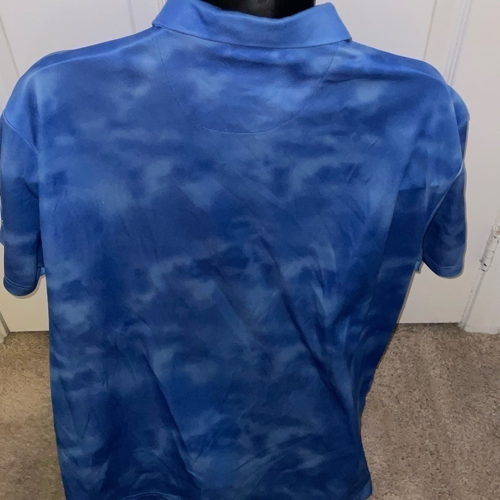 Men’s used PGA tour cloud blue golf polo shirt size XL Pre own items are as is a - Picture 5 of 5